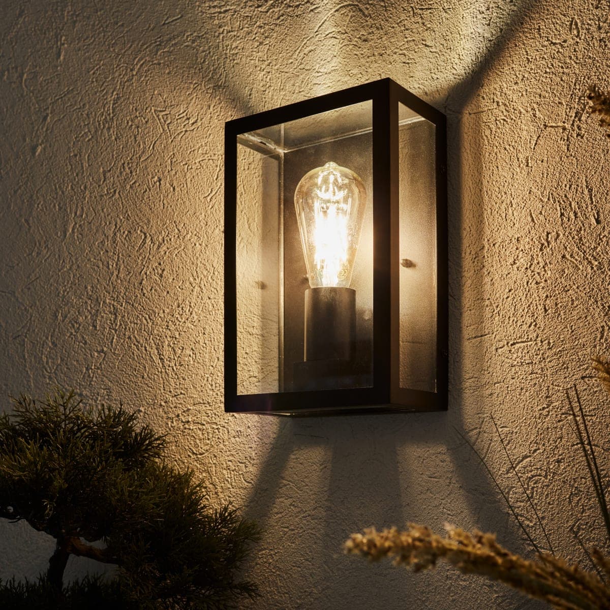 Bricocenter IKAROS WALL LIGHT METAL BLACK 26X12.8X10 CM E27=60W IP44