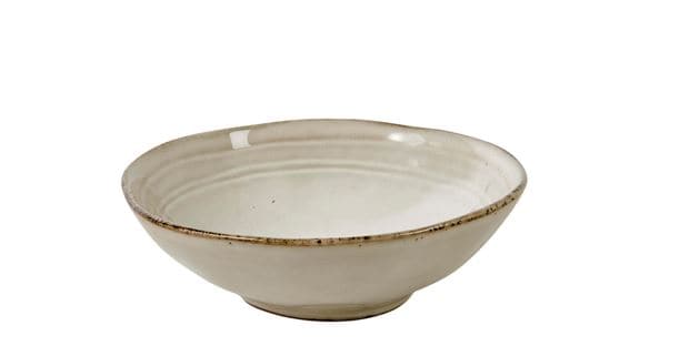 Casa EARTH MARL Bowl 35 CL cream - set of 4 , H 3 cm - Ø 15 cm