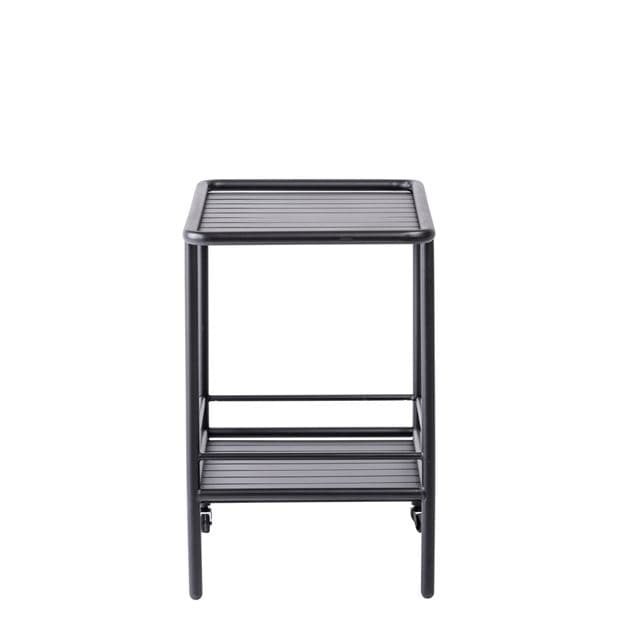 Casa TONIO Food trolley black H 70 x W 45.5 x L 82 cm