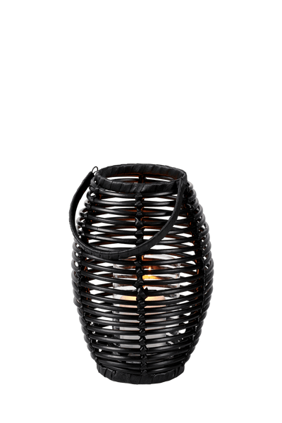 ELLIPS Black lantern H 30 cm - Ø 22 cm - best price from Maltashopper.com CS672889