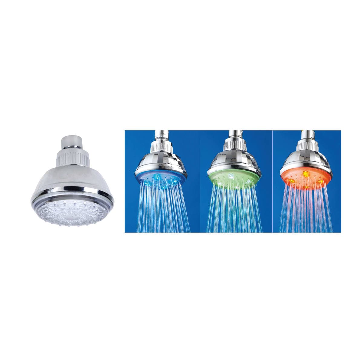 ABS KLIOS LED SHOWER HEAD DIA 8 CM - best price from Maltashopper.com BR430005158