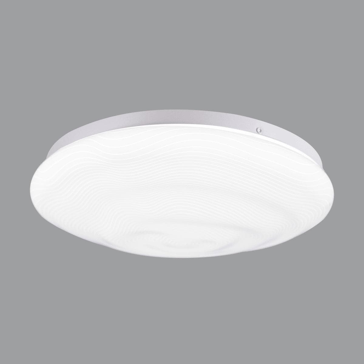 Bricocenter CEILING LIGHT FLOW METAL WHITE D30 CM LED 24W CCT DIMMABLE IP44