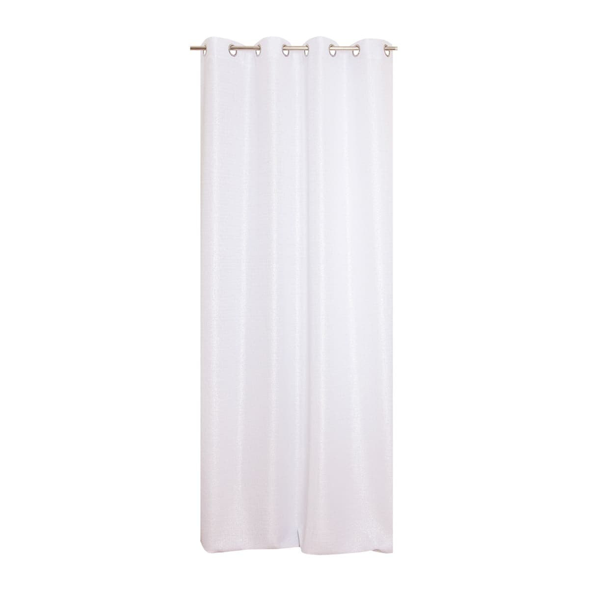 DARIO CURTAIN WHITE SILVER OPAQUE 140X280 CM