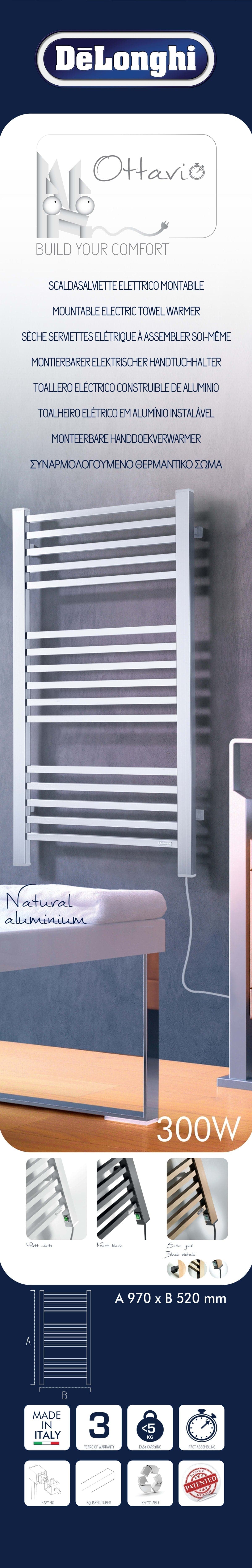 OTTAVIO ALUMINIUM RADIATOR H955 L520 DE LONGHI - best price from Maltashopper.com BR430004077