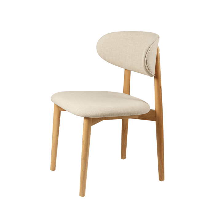 Casa FALCO Beige dining chair, H 78 x W 55 x D 51 cm