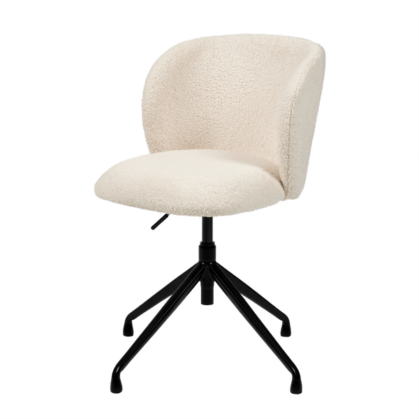 TATE White office chair, H 82 x W 49 x D 57 cm