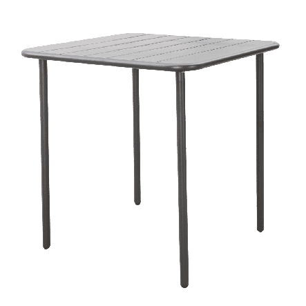 Cafe dining table 70X70 anthracite steel - best price from Maltashopper.com BR500012527
