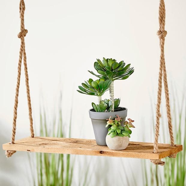 RECYCLE Natural hanging decoration L 50 x D 15 cm - best price from Maltashopper.com CS649663