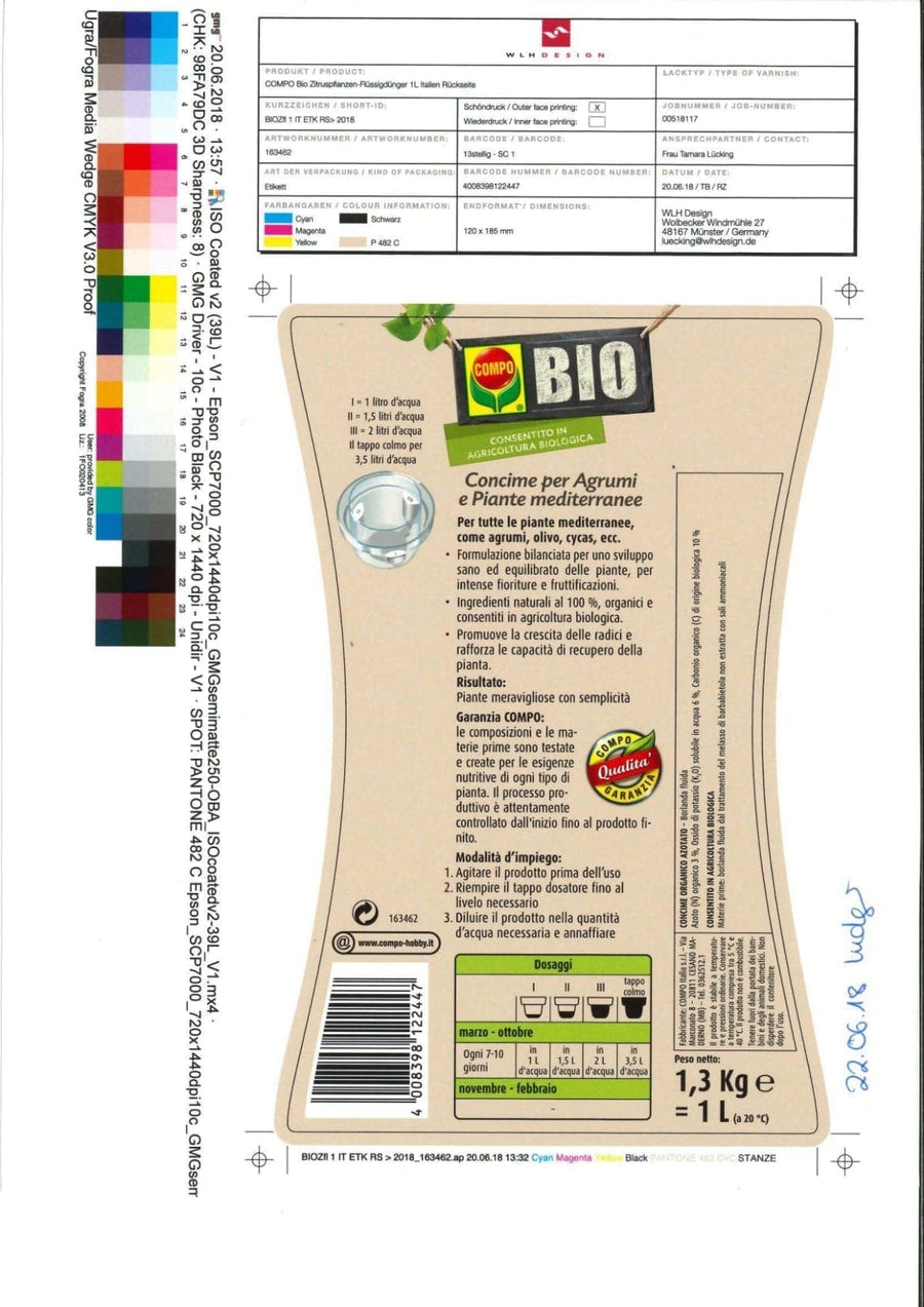 Bricocenter BIO FERTILISER LIQ. CITRUS FRUIT AND MEDITERRANEAN PLANTS