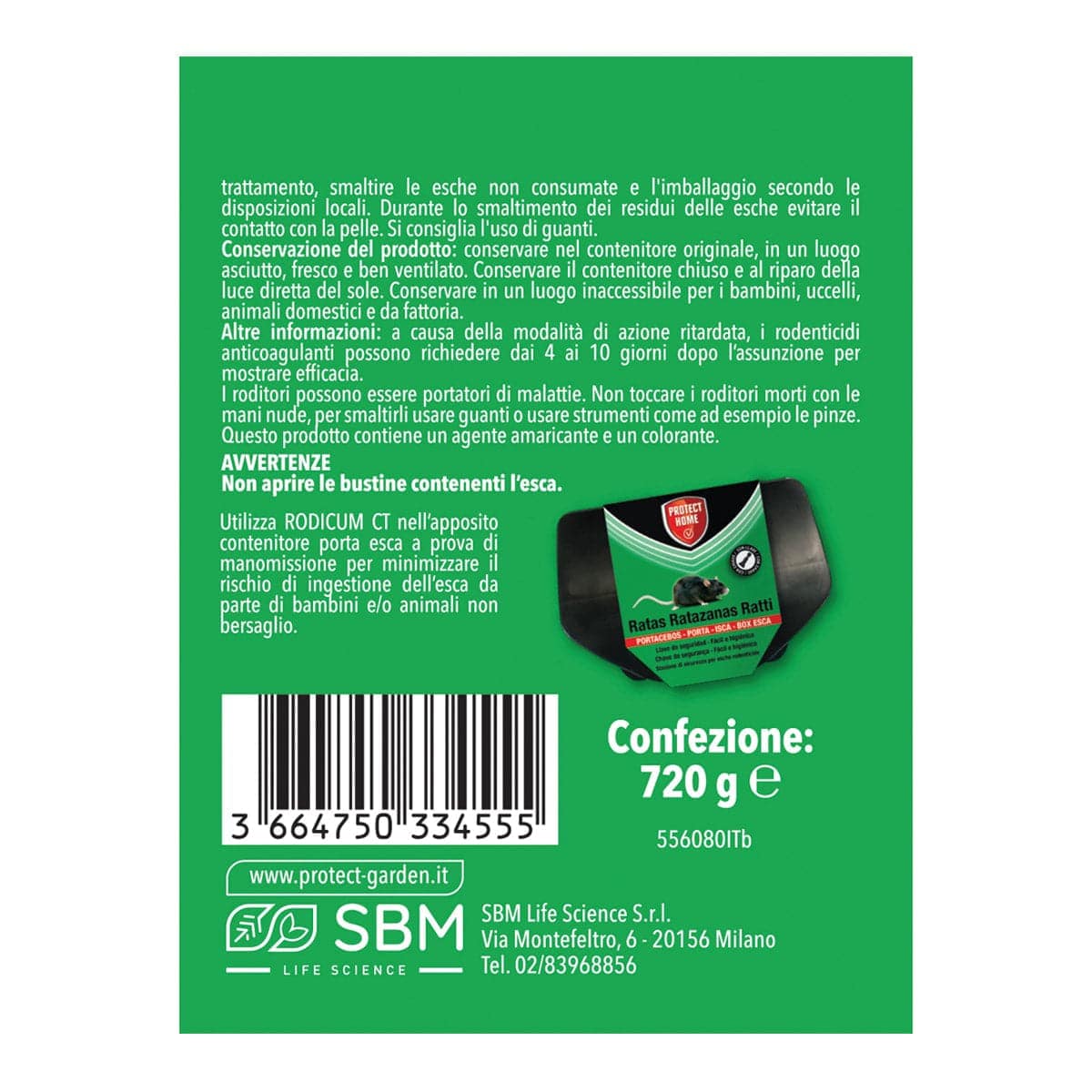 Bricocenter RODICUM RODENTICIDE CT PASTE 720G