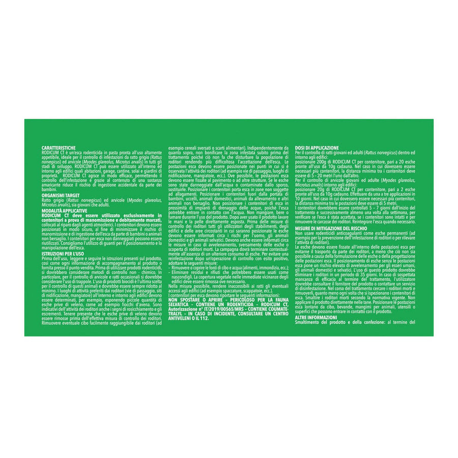 RODICUM RODENTICIDE CT PASTE 720G - best price from Maltashopper.com BR500015017