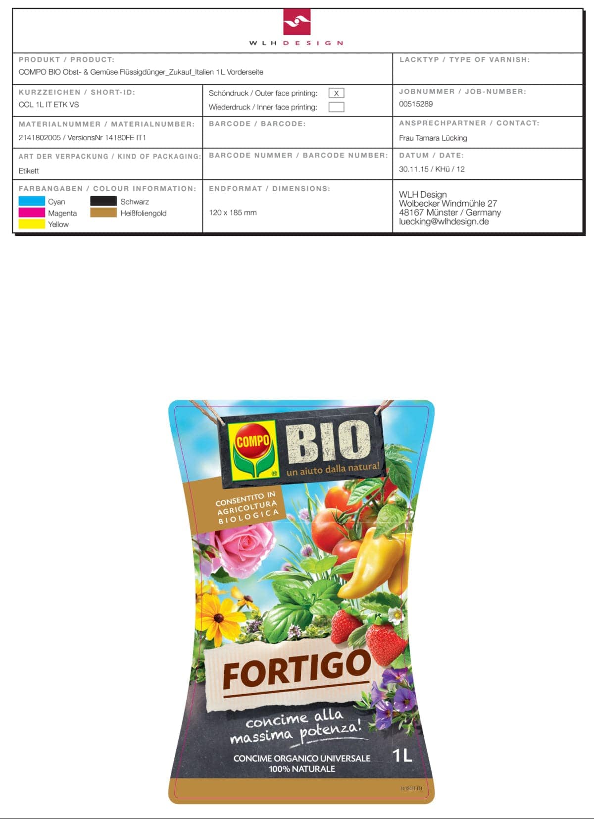 Bricocenter UNIVERSAL LIQUID FERTILISER FORTIGO 1 L