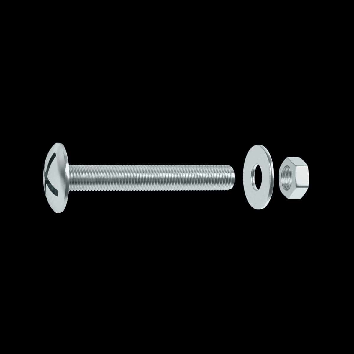 Bricocenter BOLT 5 X 40 MM CROSS-HEAD, NUT AND WASHER STEEL 70 PIECES