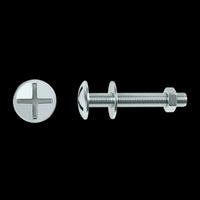 BOLT 6 X 30 MM CROSS CAMBERED HEAD, NUT AND WASHER STEEL 50 PIECES - best price from Maltashopper.com BR410006401