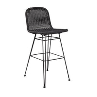VIENNA Black bar chair H 106 x W 45 x D 59 cm - best price from Maltashopper.com CS667786