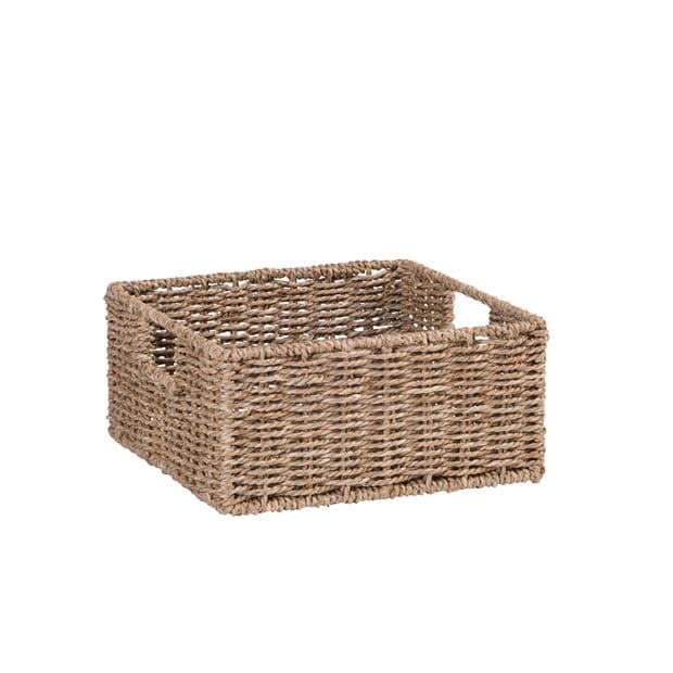 SEAGRASS Natural storage basket H 13 x W 27 x D 27 cm