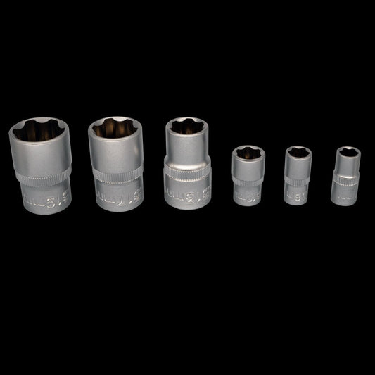 6-PIECE SET OF DEXTER CHROME VANADIUM SOCKETS - best price from Maltashopper.com BR400002961