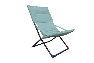 MARSELLA Relaxation chair steel, polyester green sage - best price from Maltashopper.com BR500013591