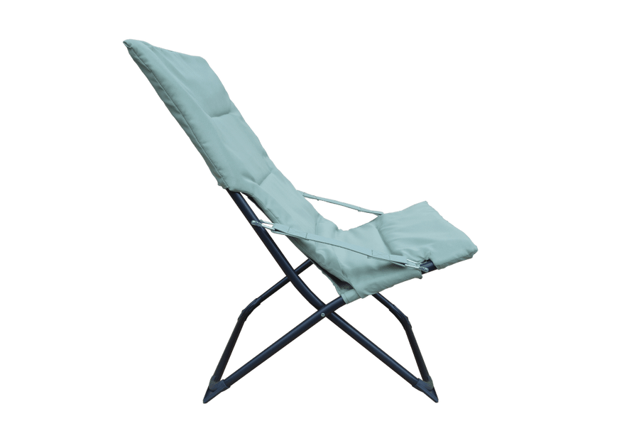 Bricocenter MARSELLA Relaxation chair steel, polyester green sage