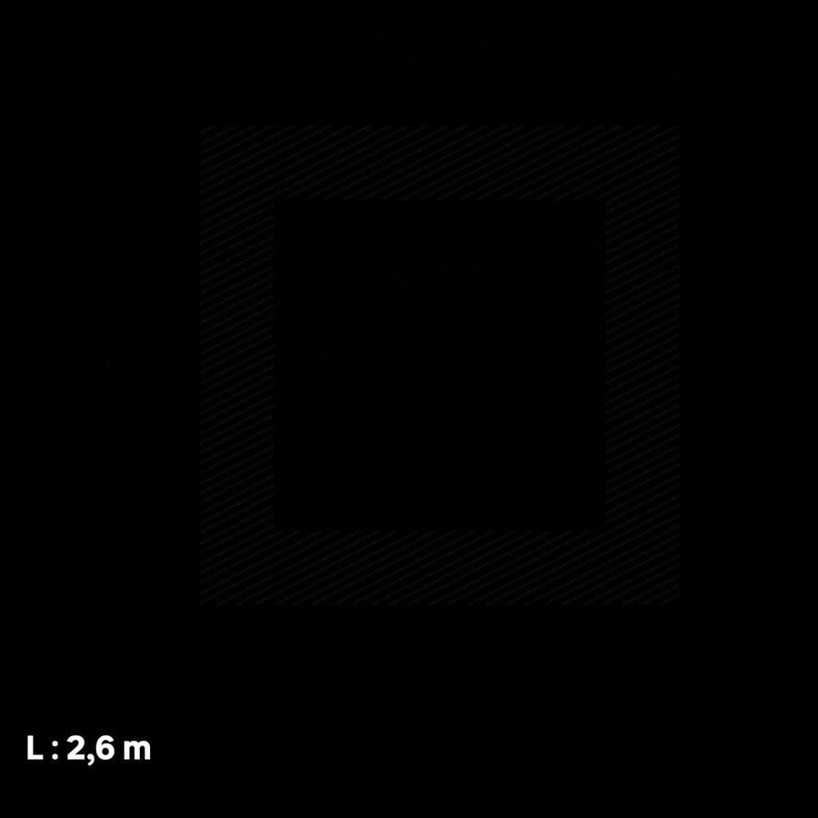 SQUARE TUBE 10X10 NATURAL ALL.NATURAL MT2.60