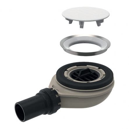 Bricocenter SHOWER DRAIN DIA 90MM H5.8 CM OUTLET DIA 40MM PVC WITH GEBERIT SIPHON