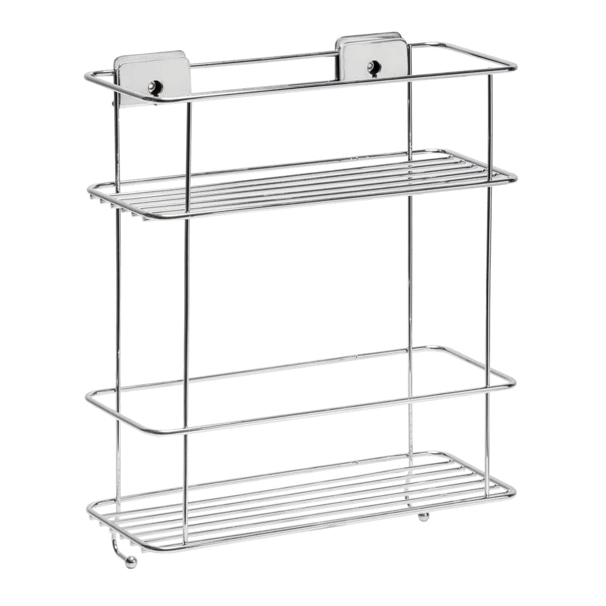 Bricocenter SHOWER BASKET 2 SHELVES GRIP CHROME