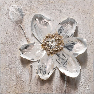 PAINTING ON CANVAS 30X30 CM FLORAL SUBJECT - best price from Maltashopper.com BR480010782