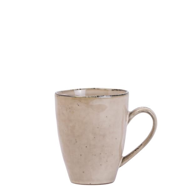 EARTH SAND Mug with light brown handle H 10,5 cm - Ø 8 cm - best price from Maltashopper.com CS618954
