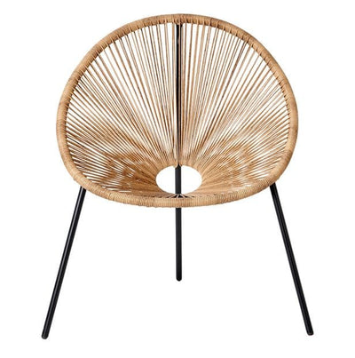 ACAPULCO Lounge chair, natural H 82 x W 75 x D 69 cm - best price from Maltashopper.com CS660436