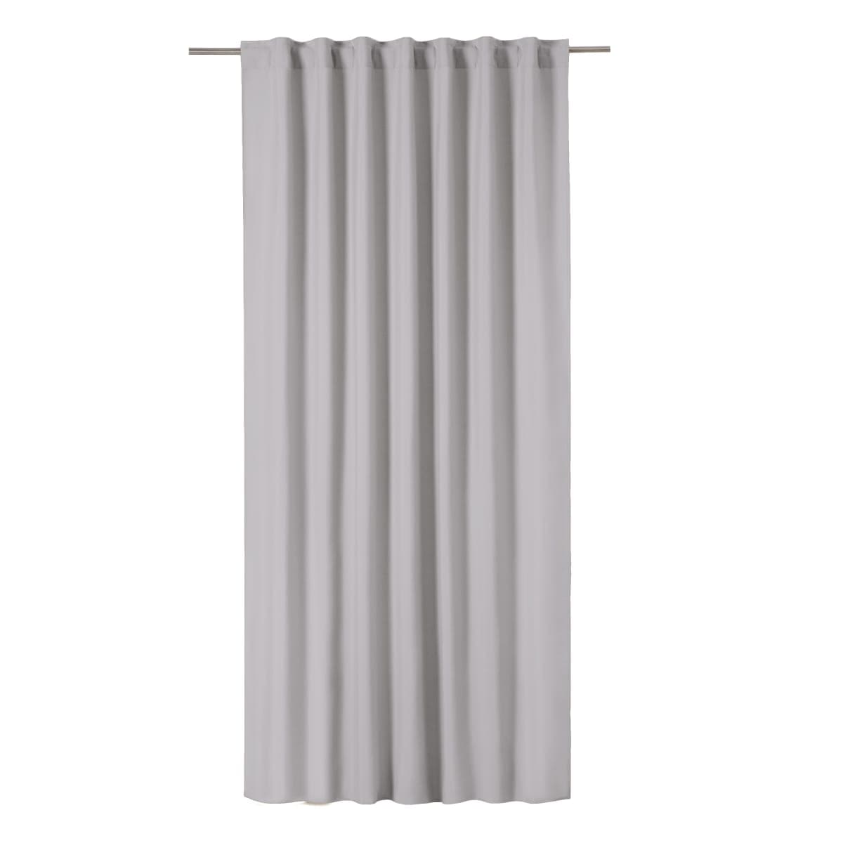 Bricocenter GRANITE GREY POLYCOTTON PHARREL CURTAIN 140X280 CM WEBBING AND CONCEALED LOOP