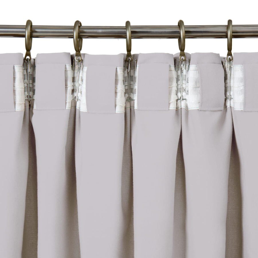 Bricocenter GRANITE GREY POLYCOTTON PHARREL CURTAIN 140X280 CM WEBBING AND CONCEALED LOOP