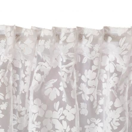 Bricocenter GLADIS WHITE FILTER CURTAIN 140X295CM WEBBING AND CONCEALED LOOP