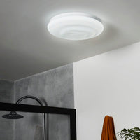 CEILING LIGHT FLOW METAL WHITE D30 CM LED 24W CCT DIMMABLE IP44 - best price from Maltashopper.com BR420006357