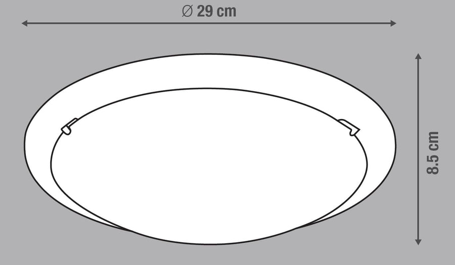 ICEBERG CEILING LIGHT WHITE GLASS D29 E27=60W - best price from Maltashopper.com BR420003077