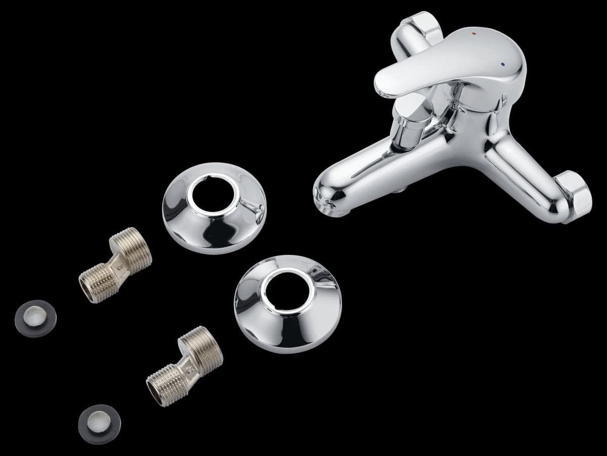 NATU BATHTUB MIXER CHROME - Premium Bathroom Taps from Bricocenter - Just €54.99! Shop now at Maltashopper.com