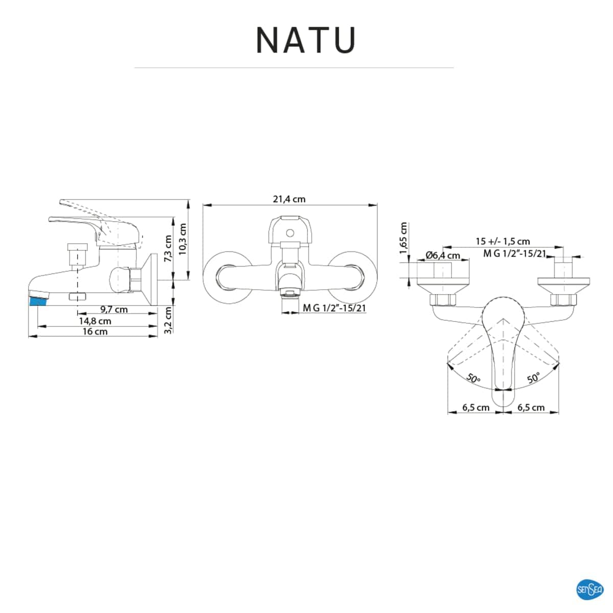 Bricocenter NATU BATHTUB MIXER CHROME