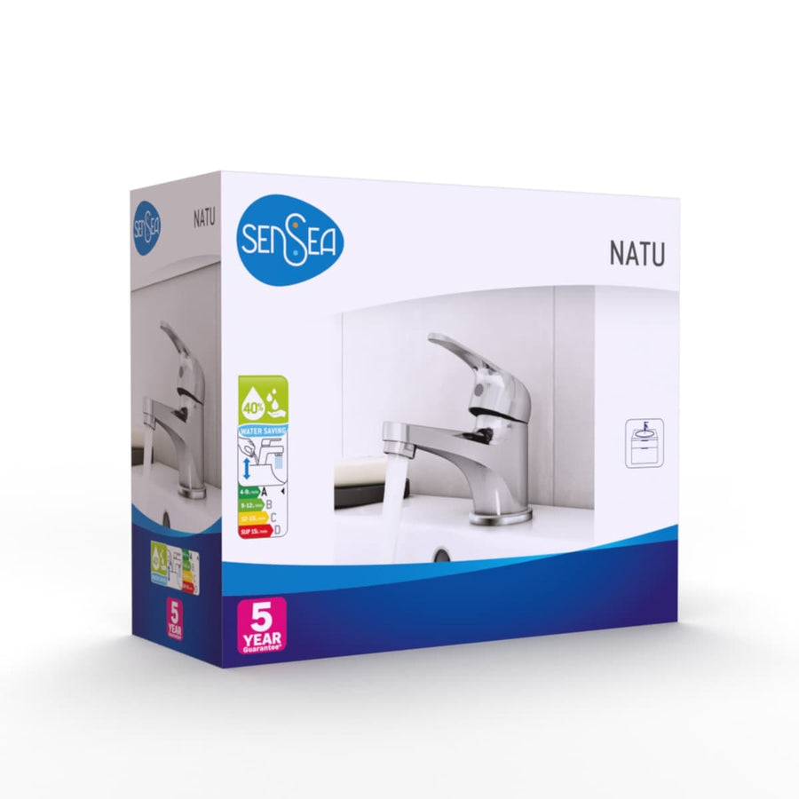 NATU CHROME WASHBASIN MIXER - Premium Bathroom Taps from Bricocenter - Just €38.99! Shop now at Maltashopper.com