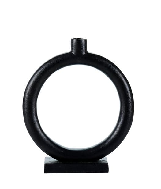 Casa NOVA Black candlestick H 25 x W 21 x D 6.5 cm - Ø 2.1 cm