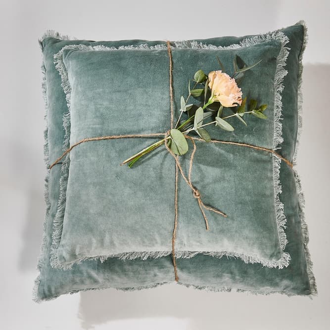 BLOSSOM Green cushion W 45 x L 45 cm