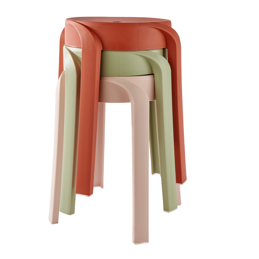 Casa KARLUS Terracotta stool, H 46 cm - Ø 43 cm