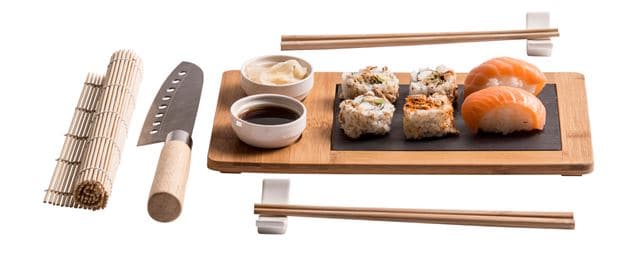 SAMOURAI Sushi set 10 pieces naturalD 17 cm - best price from Maltashopper.com CS588266