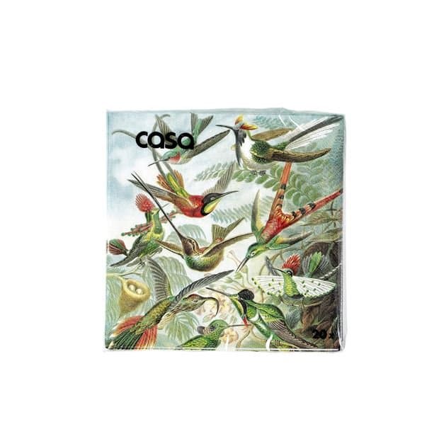 COLIBRI Set of 20 multicolored napkins W 33 x L 33 cm - best price from Maltashopper.com CS667254