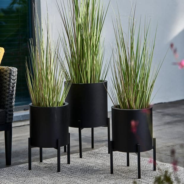 HERBA Grass in pot H120cm green H 120 cm - Ø 15 cm - Ø 60 cm - best price from Maltashopper.com CS606284