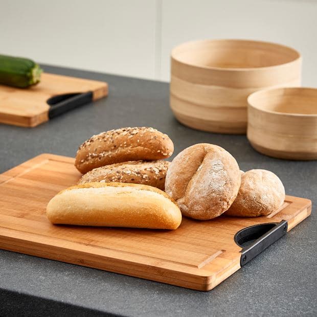 CASA BAMBOO Chopping board L natural H 1,8 x W 40 x D 30 cm - best price from Maltashopper.com CS608594