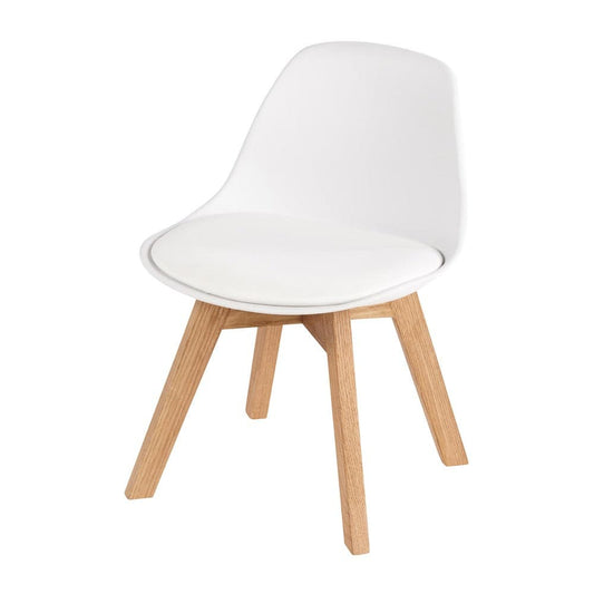 Maisons du Monde Maisons du Monde Ice - Scandinavian style chair white child and oak