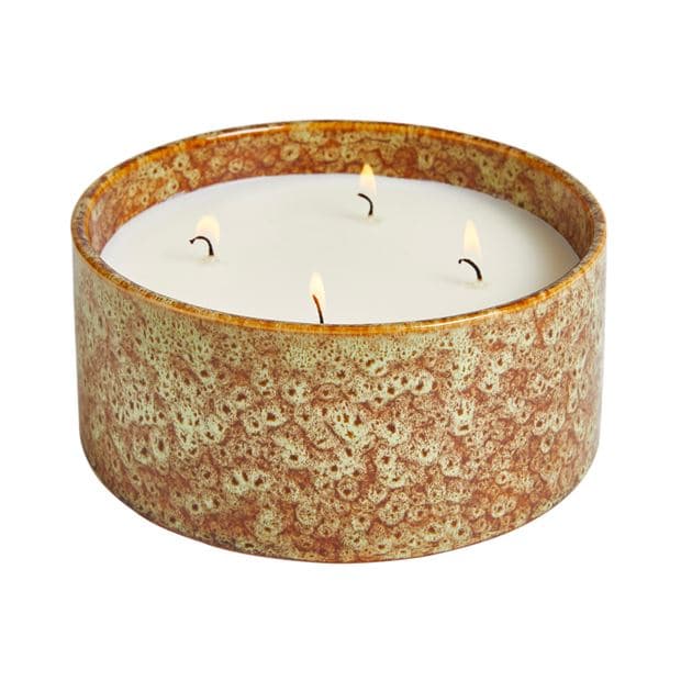 BOWL Candle in white pot H 7.2 cm - Ø 16 cm - best price from Maltashopper.com CS649614