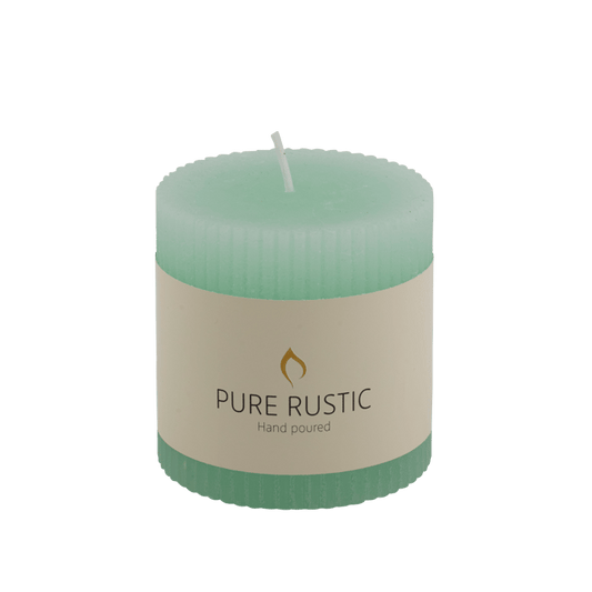 Casa RUSTIC Mint wavy candle