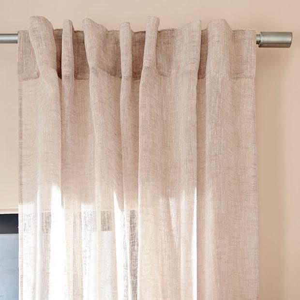 PAZIA Beige curtain W 140 x L 250 cm - best price from Maltashopper.com CS634879