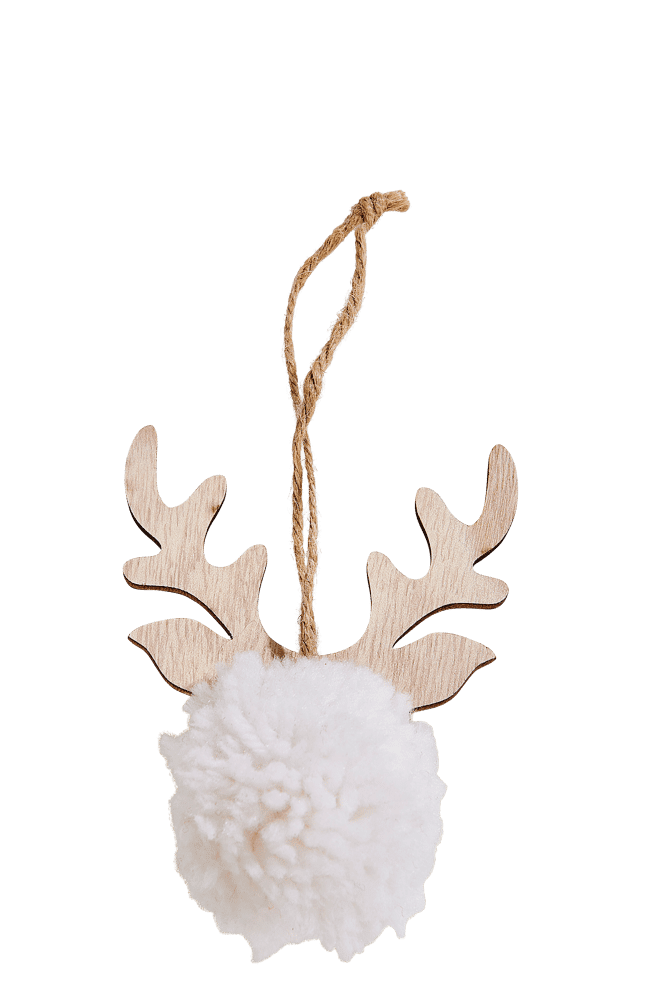 Pommy decoration to hang whiteh 12 x w 6 x d 8 cm - best price from Maltashopper.com CS658882