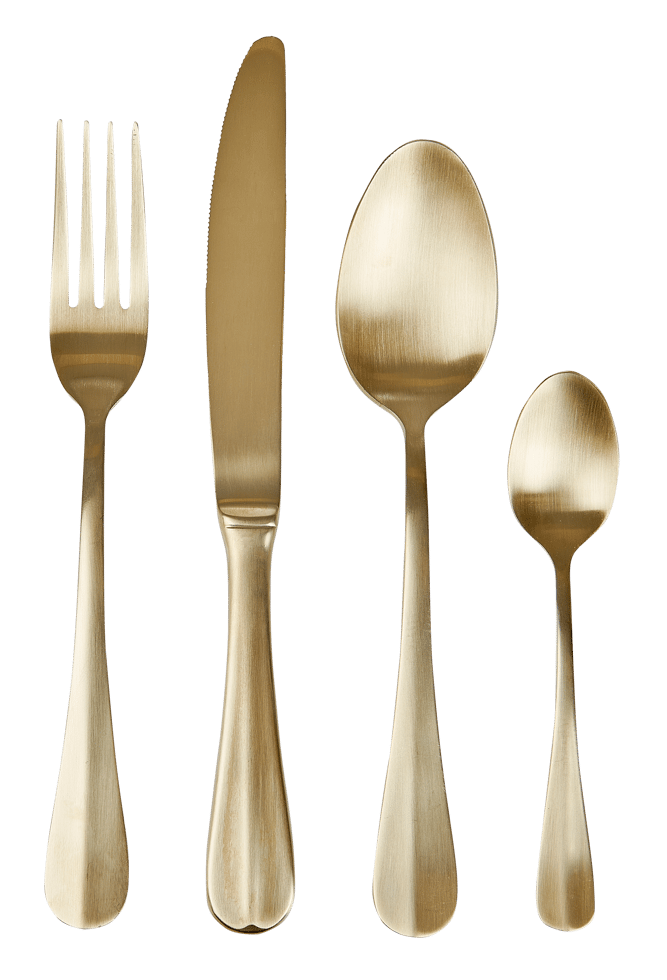 GRACE Cutlery 16 pieces light gold - best price from Maltashopper.com CS685699